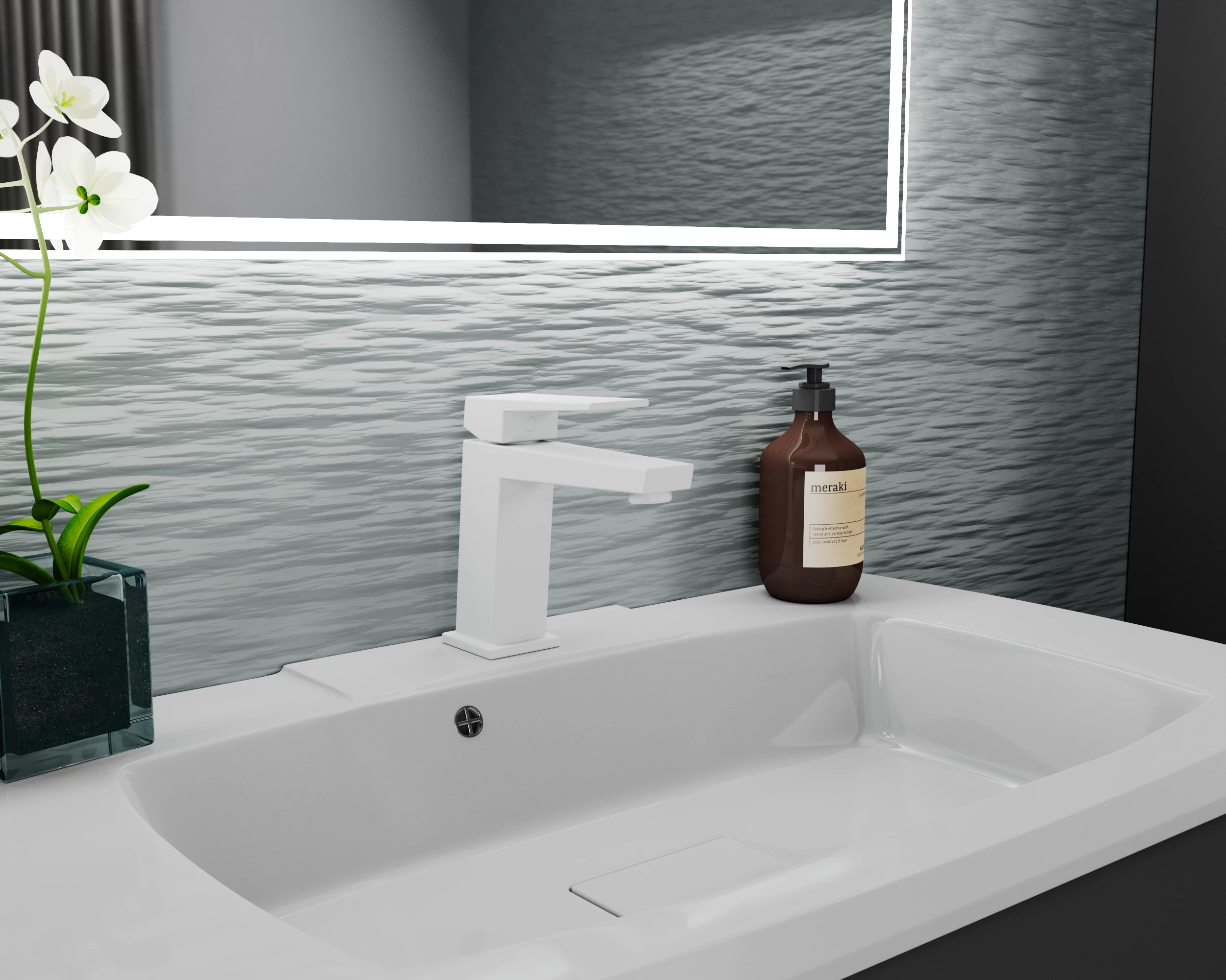 Смеситель для умывальника RUSH Thira (TR3635-12White) Смеситель для умывальника RUSH Thira (TR3635-12White) - фото 2