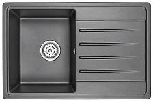 Кухонная мойка GRANULA Standart (7602, ЧЁРНЫЙ)