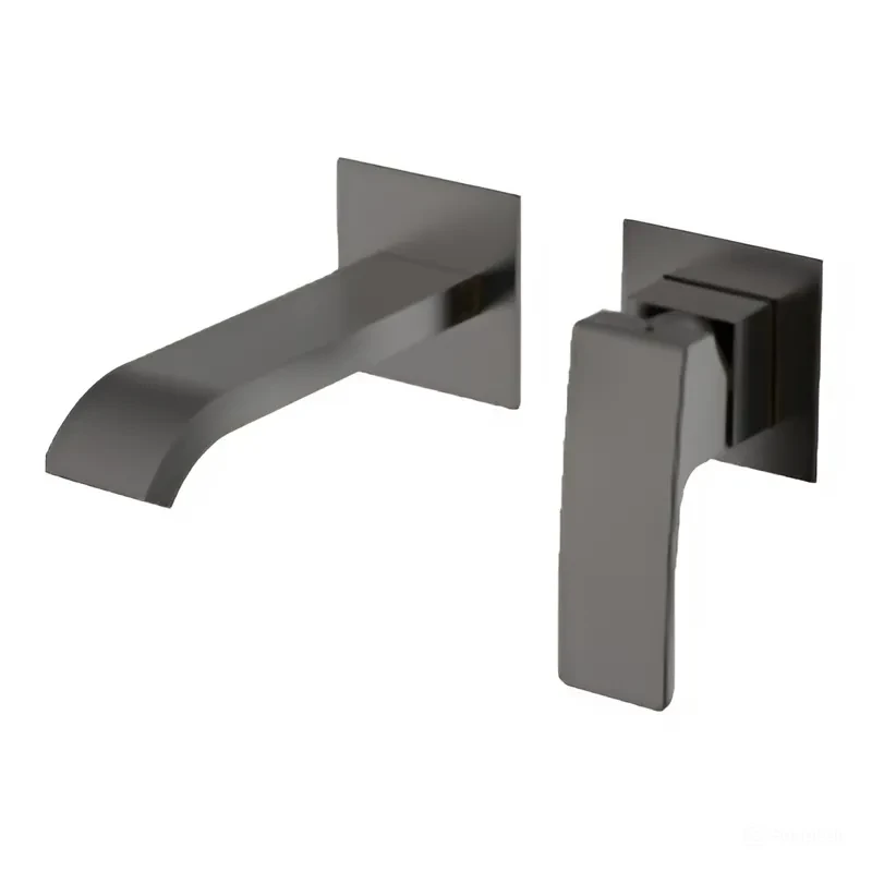 Смеситель Raglo для раковины встраиваемый монолитный, графит (R02.11.09) - фото 1