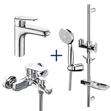 Комплект смесителей Lemark "3 в 1" Point (LM0380C)