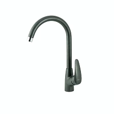 Смеситель для кухни Lemark LINARA с высоким поворотным изливом, цвет: антрацит (LM0405PAN)