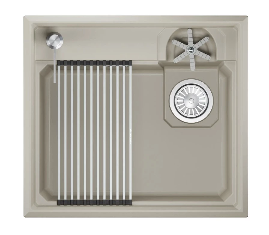 Кухонная мойка GRANULA KITCHEN SPACE RINZER кварц (5807R, КРЕМАН) - фото 1