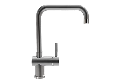 Смеситель ULGRAN Steel 023-001, цвет "брашированная сталь" (US-023-001)