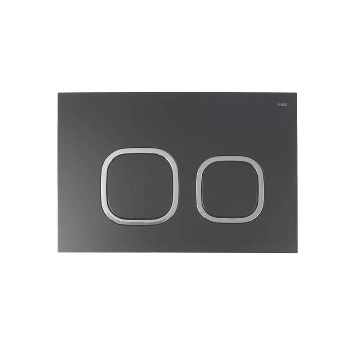 Клавиша смыва IDDIS Unifix универсальная, чёрная 004 (UNIS4BCi77)
