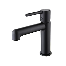 Смеситель для умывальника, черный матовый, Aiger, IDDIS (AIGBL00i01)