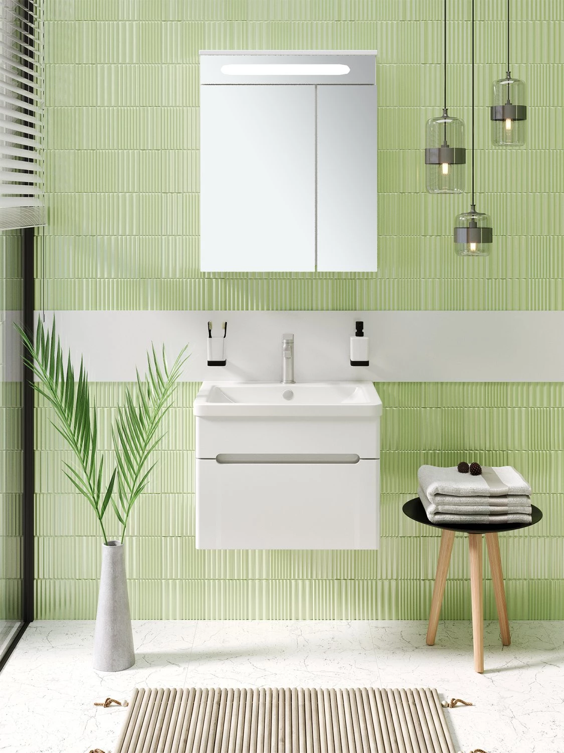 Тумба Runo Парма 60 подвесная 1 ящик под умывальник УТ000001837 (Omega 60) (00000001138) - фото 3