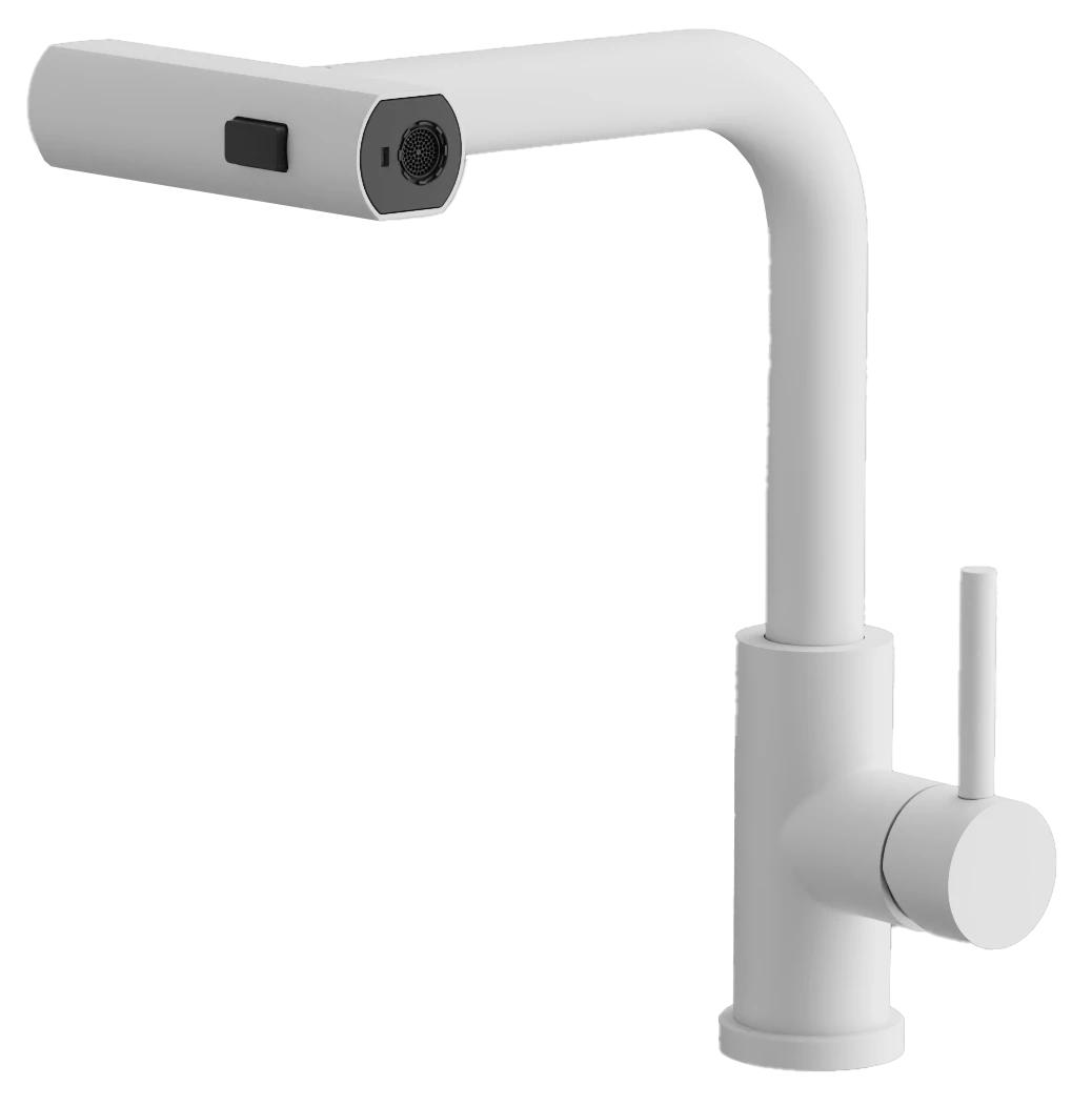 Смеситель для кухни BELZ выдвижной Белый (B74811-8)