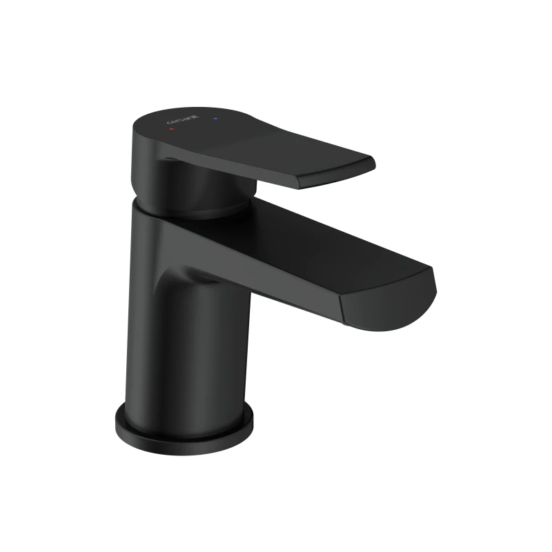 Смеситель для раковины CERSANIT CITY однорычажный черный (68396) - фото 1