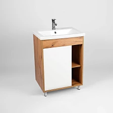 Тумба VIANT "Бостон" 1 ств  430х560х820 под раковину .S-UM-COM60/1-w (COMO 60) (VBOS60CO-T1ST)