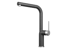 Смеситель для кухни GRANULA (9502, ЧЕРНЫЙ)