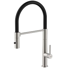 Смеситель Lemark Beluga для кухни с гибким изливом (LMF-8074B-BN)