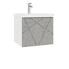 Тумба VIGO Geometry 500-0-1 навесная бетон под раковину Ц0000008205 (Como) (032 бетон)