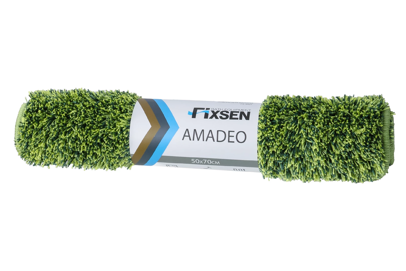 Коврик для ванной Fixsen Amadeo 1-ый зеленый, 50х70 см. (FX-3001F) - фото 3