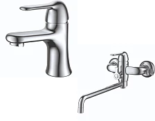 Комплект смесителей D&K DA1340005SET (DA1342141,DA1343301)