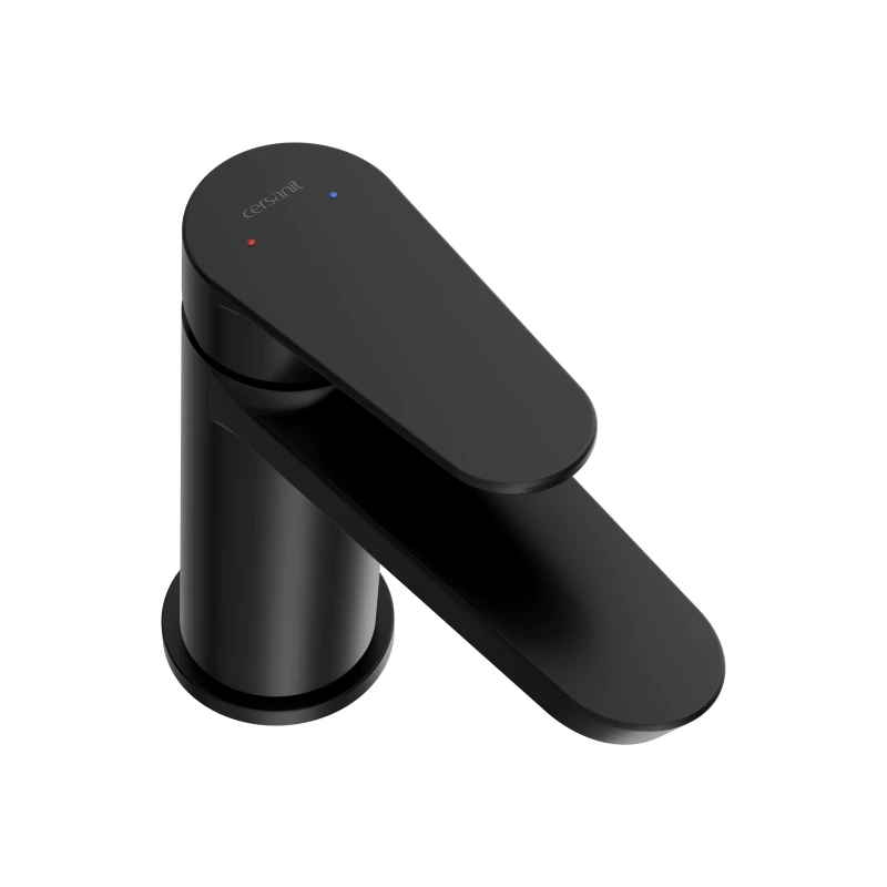 Смеситель для раковины CERSANIT LARA средний однорычажный черный (68152) - фото 2