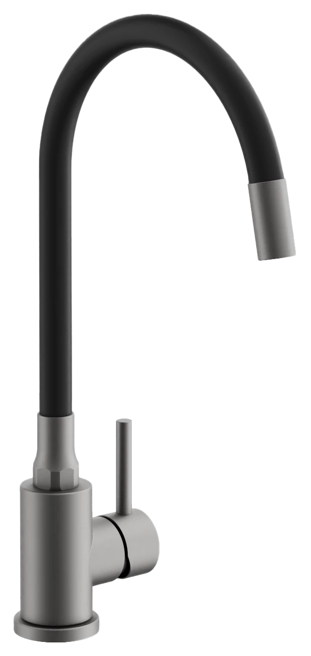 Смеситель для кухни BELZ гибкий оружейная сталь (B73810-3)