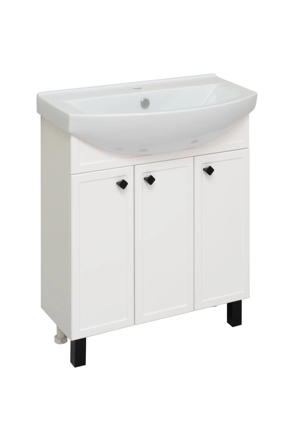 Тумба Runo Римини 75 белая под умывальник 00-00001183 (Best 75) (00-00001255) - фото 1