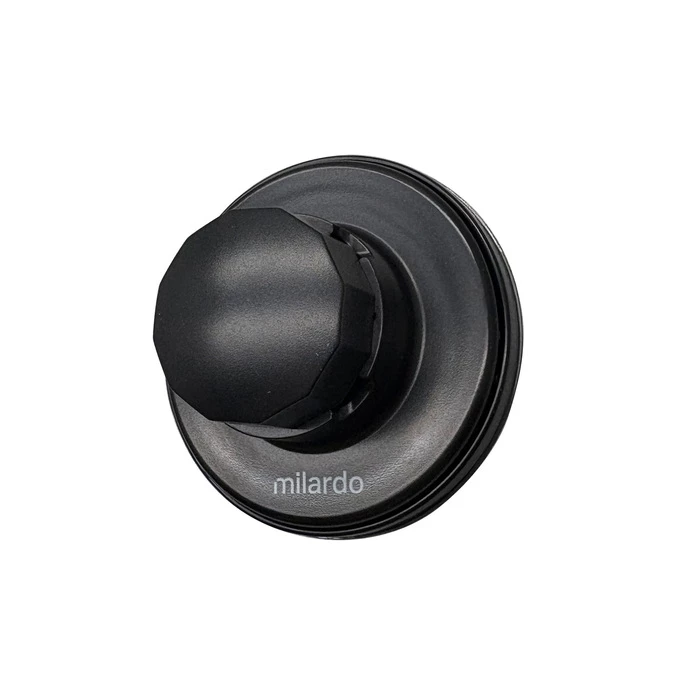 Держатель, ABS пластик, черный матовый, Easy, Milardo, EASBWP0M58 - фото 1