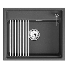 Кухонная мойка GRANULA кварц (6003i, ЧЁРНЫЙ)