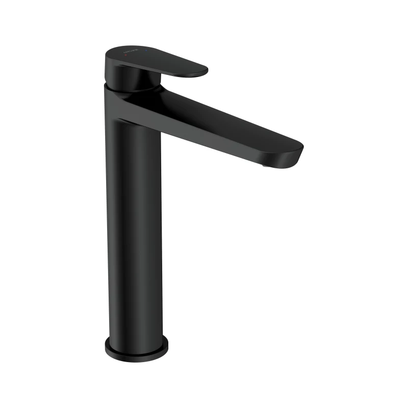 Смеситель для раковины CERSANIT LARA высокий однорычажный черный (68154) - фото 1