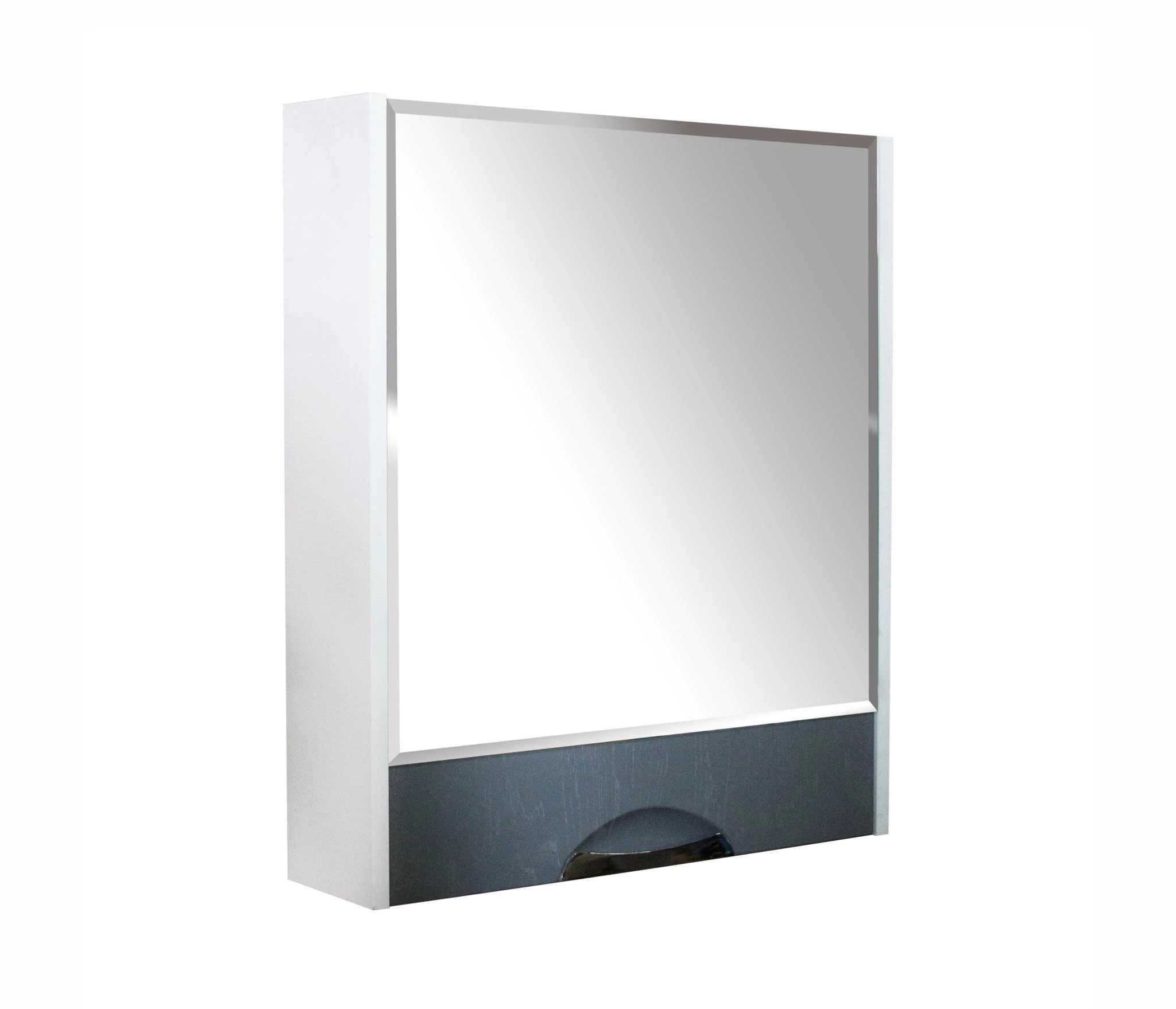 Зеркало-шкаф навесной с подсветкой MIXLINE Байкал-60 белый правый (536803) - фото 1