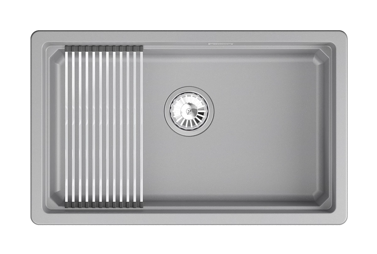 Кухонная мойка GRANULA кварц (7303iU, АЛЮМИНИУМ) - фото 1