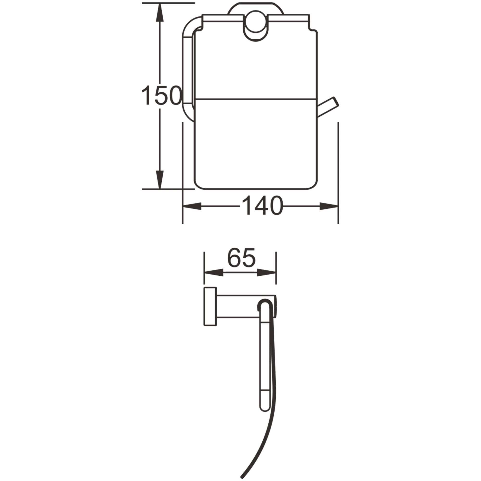 Держатель для туалетной бумаги BELZ (B90003) - фото 2