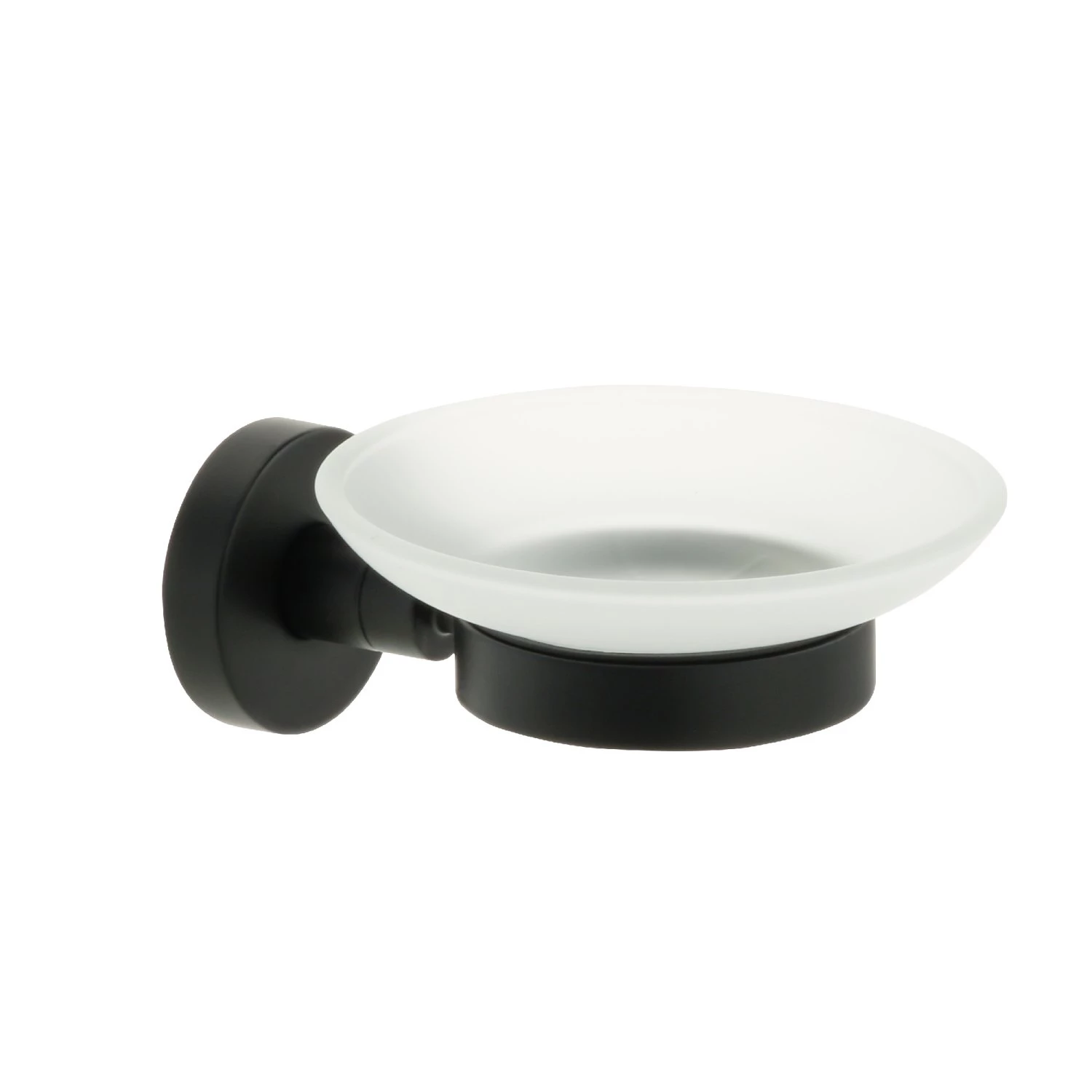 Мыльница стекло черная Fixsen Comfort  Black (FX-86008) - фото 1