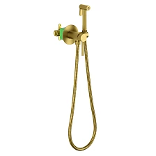 Смеситель встроенный с гигиеническим душем Timo Saona золото шлифованное (2338/20SM)