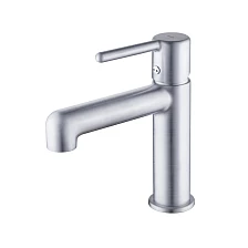 Смеситель для умывальника, хром матовый, Aiger, IDDIS (AIGBC00i01)