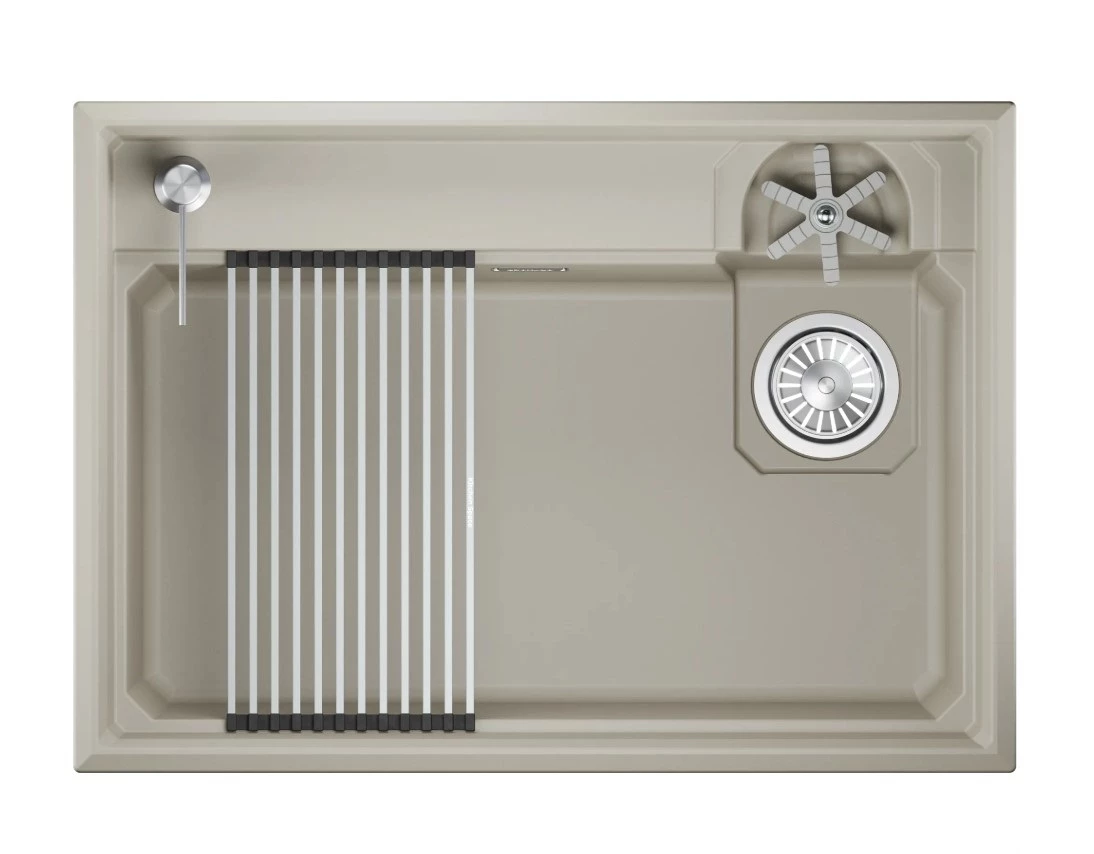 Кухонная мойка GRANULA KITCHEN SPACE RINZER кварц (7308R, КРЕМАН)