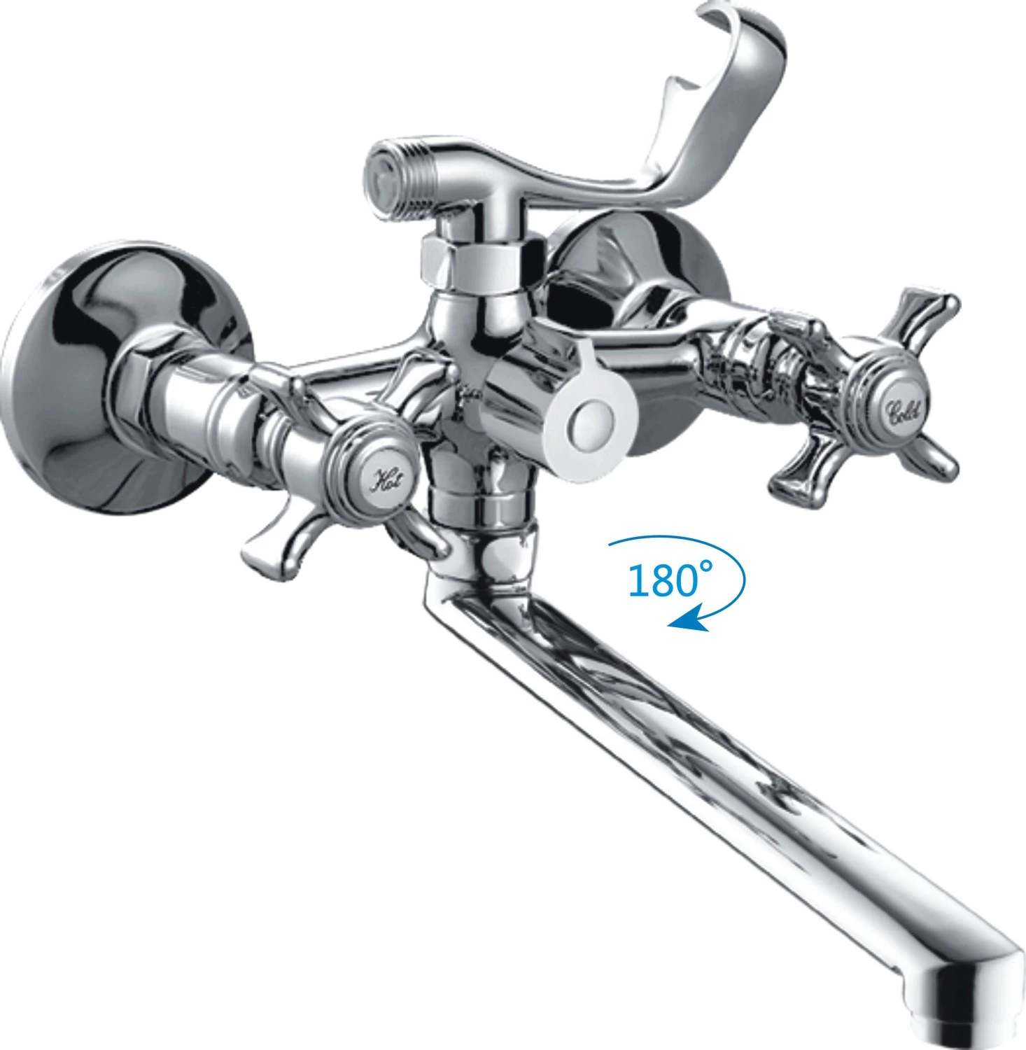 Смеситель для ванны Cron хром (CN2224) - фото 1