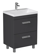 Тумба напольная Velvex Orlando 60 серый под умывальник rkCla.60-81 (Classica 60) (tn.ORL.CLA.60.2Y графит)