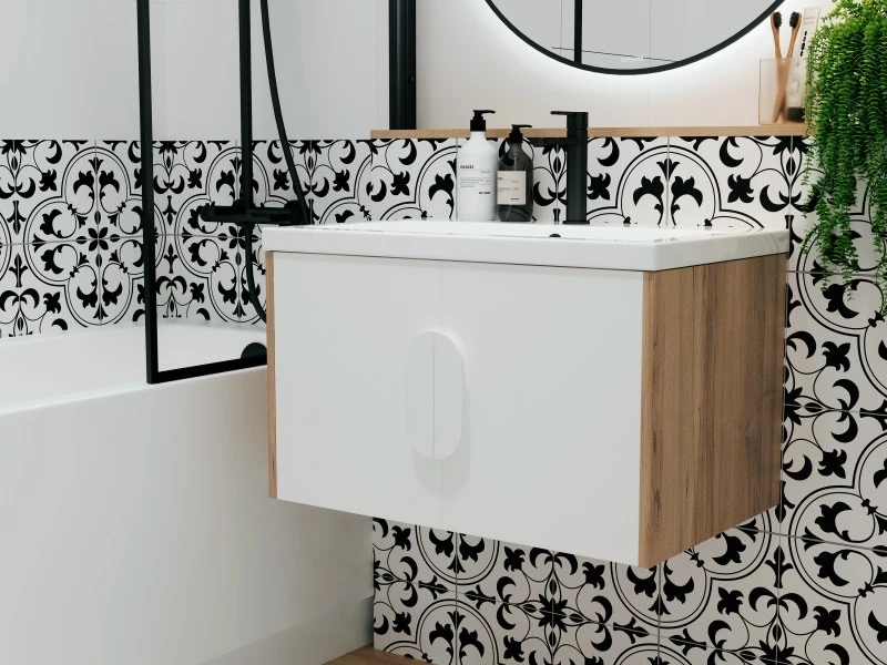 Тумба CERSANIT COMO 70 подвесная белая под раковину S-UM-COM70/1-w (COMO 70) (69338) - фото 10