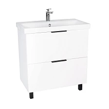 Тумба VIANT "Берлин" 2 ящика белая 441х766х820 под раковину .S-UM-MOD80/1 (MODUO 80) (VBER80MDBEL-T2Y)