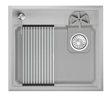 Кухонная мойка GRANULA KITCHEN SPACE RINZER кварц (5807R, АРКТИК)