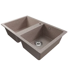 Мойка MIXLINE ML-GM23 двухчашевая  песочная (302) 770*500*190мм NEW (552035)