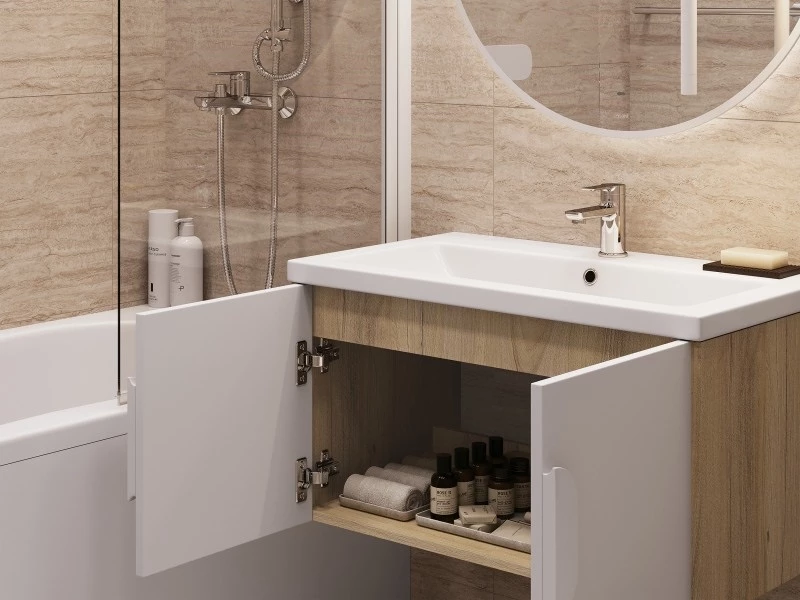 Тумба CERSANIT COMO 70 подвесная белая под раковину S-UM-COM70/1-w (COMO 70) (69338) - фото 14