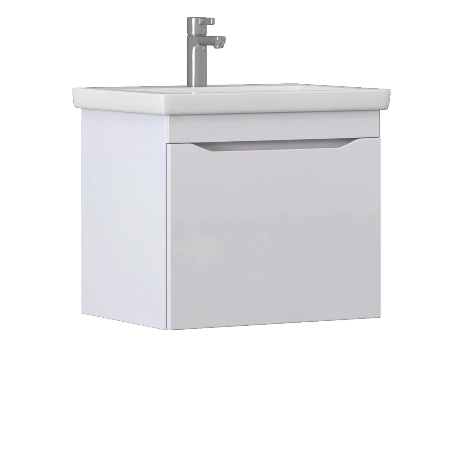 Тумба VIGO Grani 600-0-1 навесная под раковину Ц0000005953 (Como) (057 белый)
