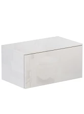 Тумба подвесная Velvex Unit 80, выс. 40, выдв. ящик, внутр. ящик, белый лед (tp.UNI.80.2Y белый глянец)