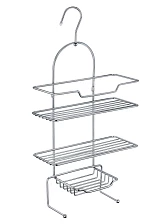 Полка FIXSEN прямоугольная трехэтажная хром (FX-870)