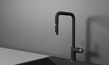 Смеситель для кухни GRANULA с выдвижным изливом (8173, ГРАФИТ)