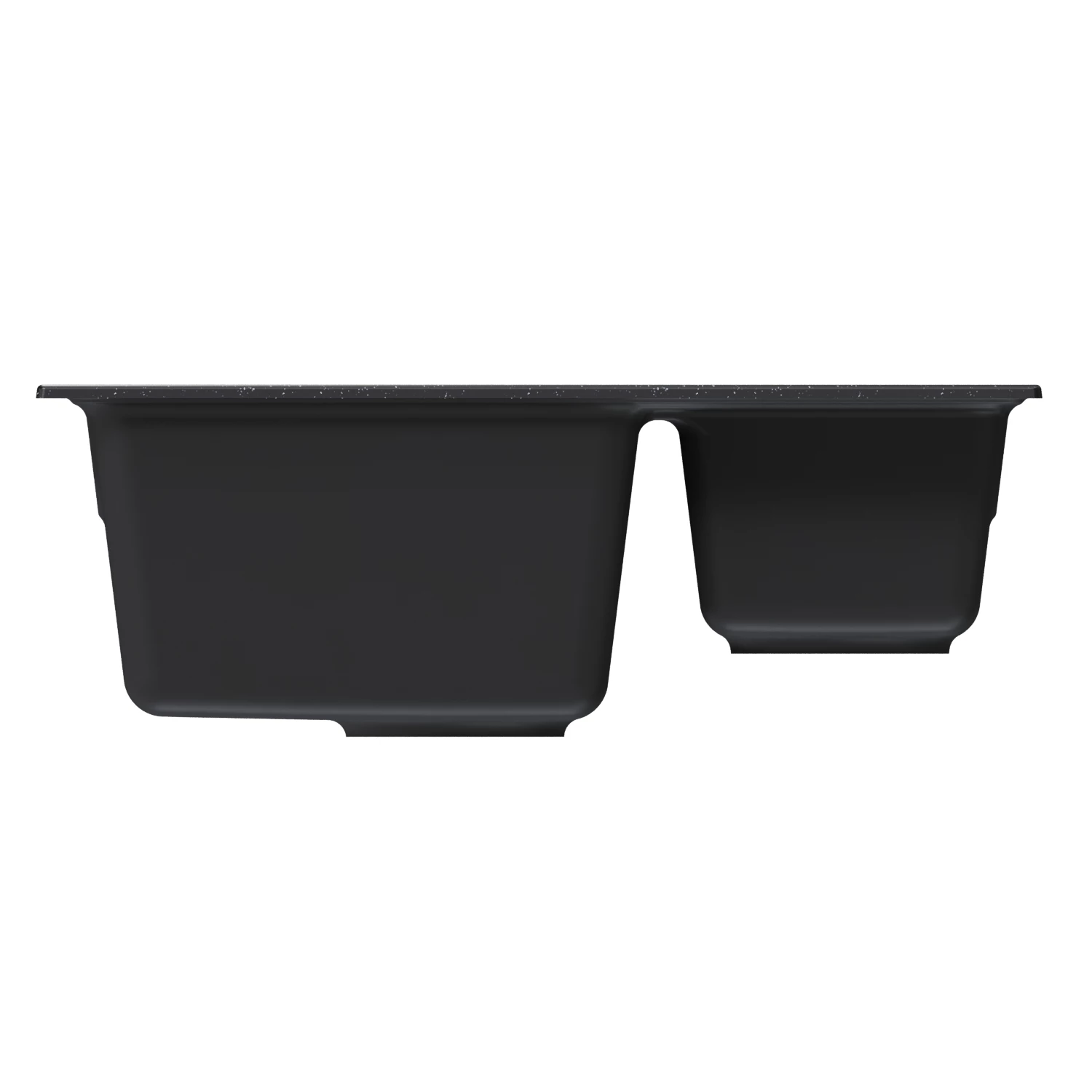 Мойка MIXLINE ML-GM21 двухчашевая  черная (308) 600*500*190мм NEW (552012) - фото 3