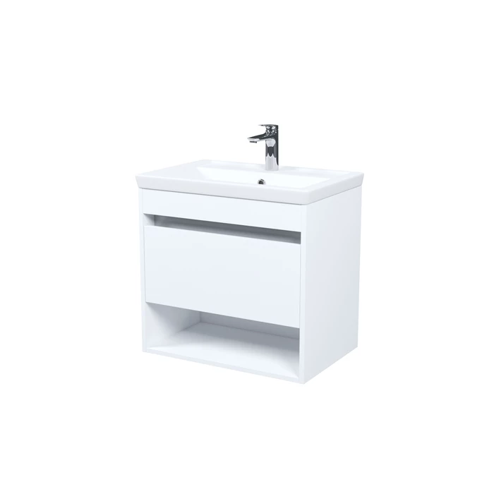 Тумба с умывальником IDDIS Zodiac X подвесная, с нишей, 60 см, белый, подходит умыв. 4076000i28 (ZDX60WNi95K) - фото 1