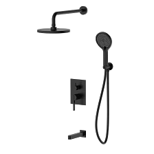 Душевая система для ванны и душа DQ Bonn встраиваемая с изливом черный (DA1705605)