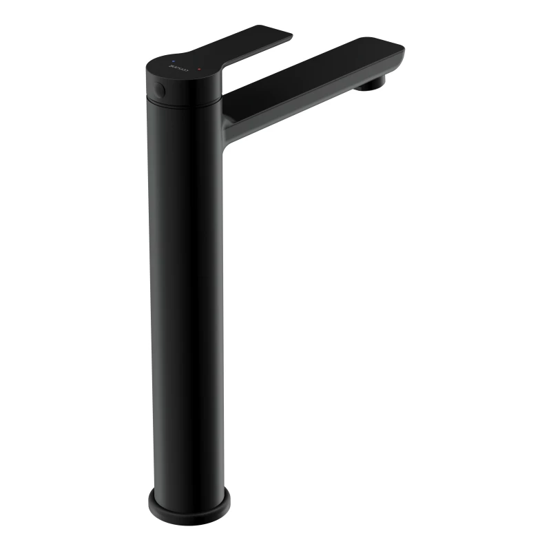 Смеситель для раковины CERSANIT VIBE высокий однорычажный черный (68928) - фото 4
