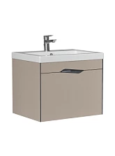 Тумба Velvex Krona 600-0-1 навесная серый камень под раковину Ц0000005953 (Como 60) (361 серый камень)