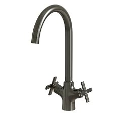 Смеситель для кухни MIXLINE ML38-032 "Graphite" 1/2 кер. высокий излив графит (553897)