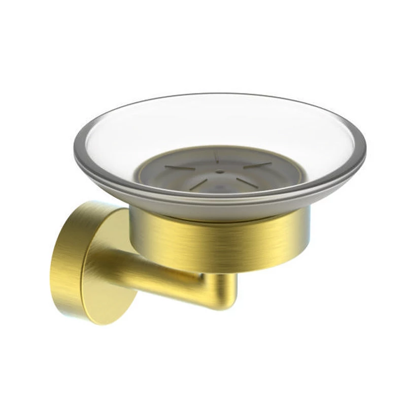 Мыльница Raglo с держателем, сатин золотой (R320.02.03) - фото 1