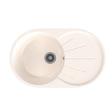 Мойка MIXLINE ML-GMS05 СТАНДАРТ овальная с крылом, белый (331), 735*455*170мм (551102)